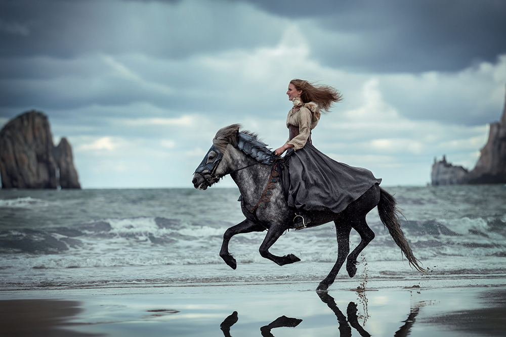 Kriegerin_Islaender_Shooting_Meer